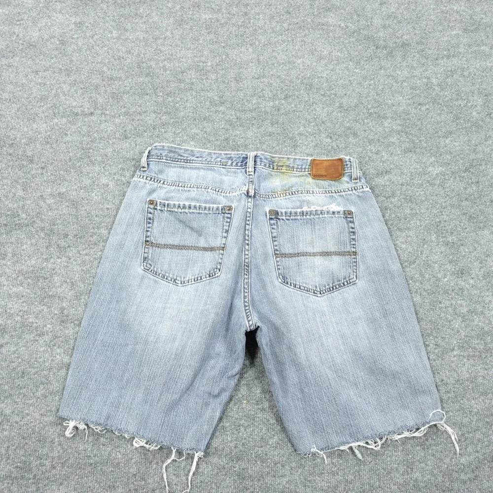 Dockers Denim Shorts Mens 36 Light Blue Cut Off Frayed Hem Distressed Cotton
